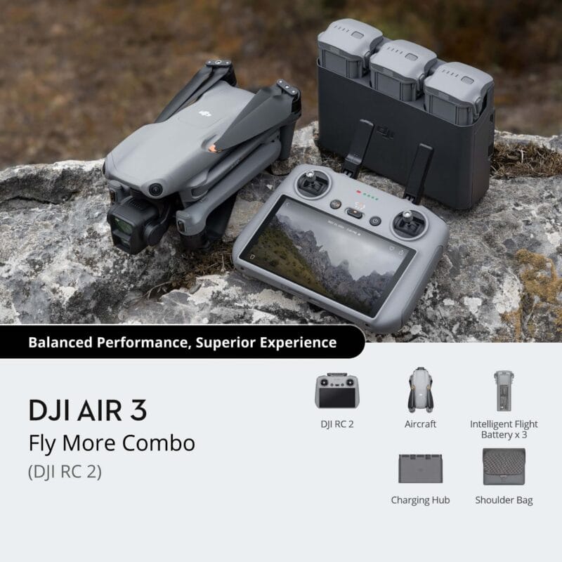 DJI Air 3 Fly More Combo -DJI RC 2 - Image 3