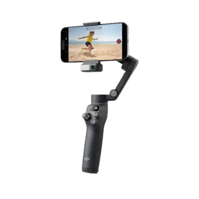 Front view of DJI Osmo Mobile 7P smartphone gimbal