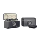 HollyView Lark M2 Wireless Microphone inside the charging case